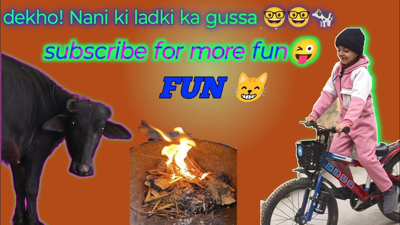 Nani ki 🐄🐮ladli ko aaya gussa ! 