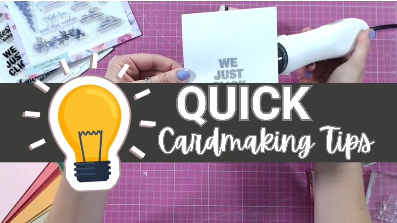 Quick Cardmaking Tip - Heat Embossing from Underneath - YouTube