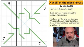 A Walk in the Black Forest - Solving My Own Sudoku