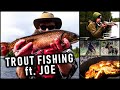 TROUT FISHING w/ Joe Robinet + Catch & Cook