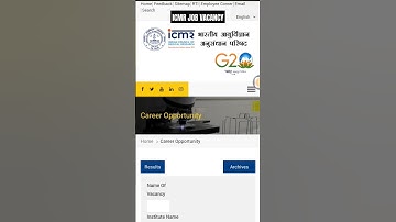 ICMR recruitment 2023🔥Notification mumbai #icmr #govtjobs