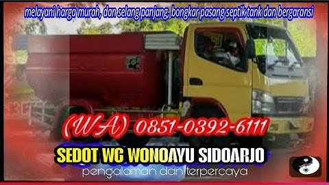 SEDOT WC WONOAYU (WA) 0851-0392-6111 SIDOARJO