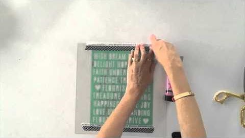 Heidi Swapp texture paste and stencil tutorial