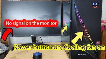 Fix computer turns on but no display on monitor