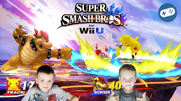 Super Smash Bros Wii U Pikachu vs Bowser