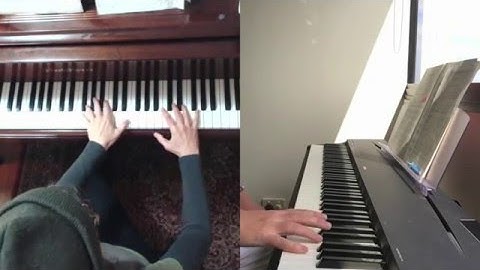 (HD) Piano Technique: E minor Arpeggio in staccato Parallel 10ths, and Contrary motion