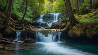 Deep Relaxation Waterfall Forest, Relieve Stress, Depression, Fatigue, Detox Negative Emotions