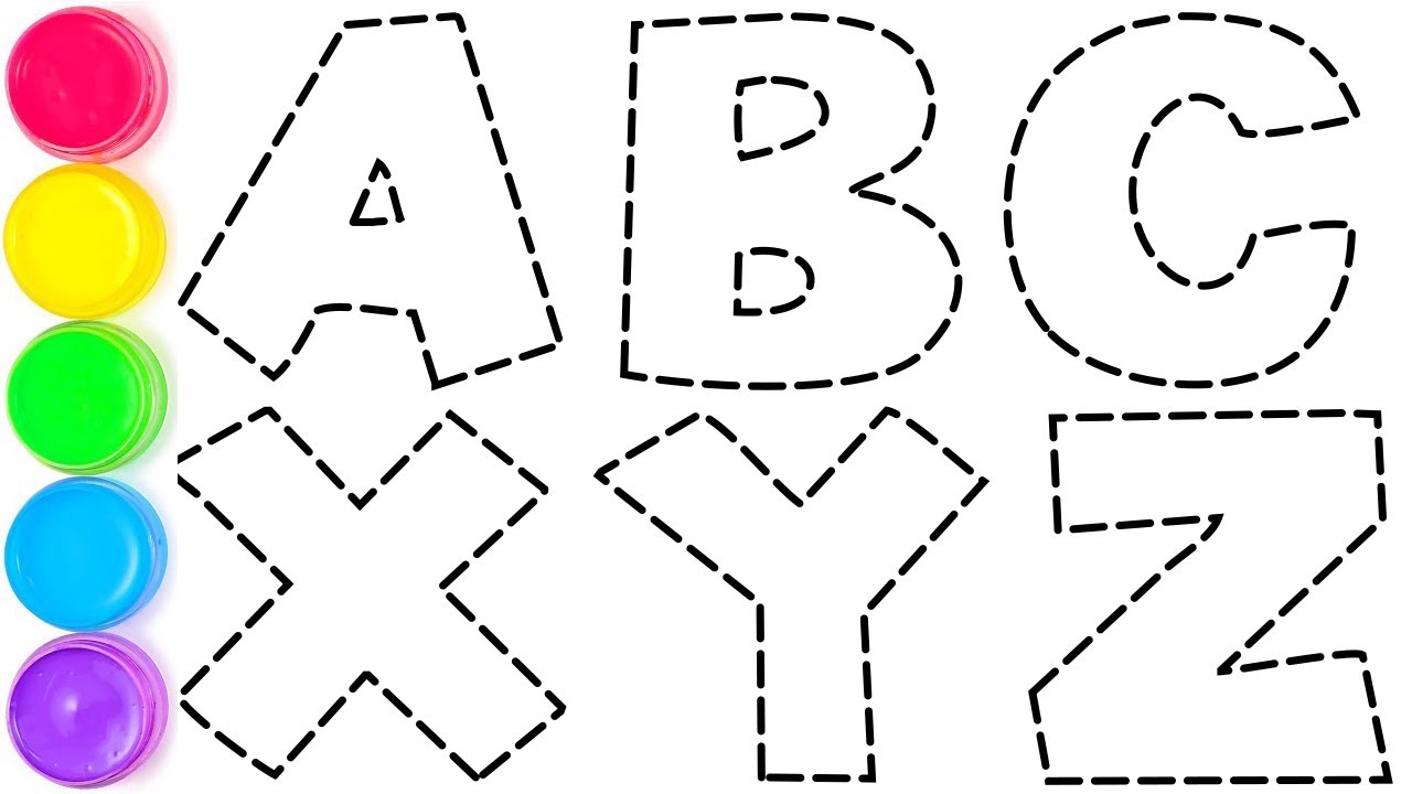 How to Draw Alphabets ABC & XYZ for Children Easy Step by Step Easy ...