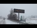 12-16-2020 York County, PA - I83 Heavy Snow - Plow Slams Snow - Slick Travel