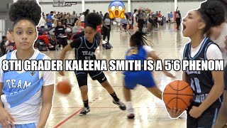 8TH GRADER KALEENA SMITH IS THE NEXT STAR IN GIRLS BASKETBALL!!