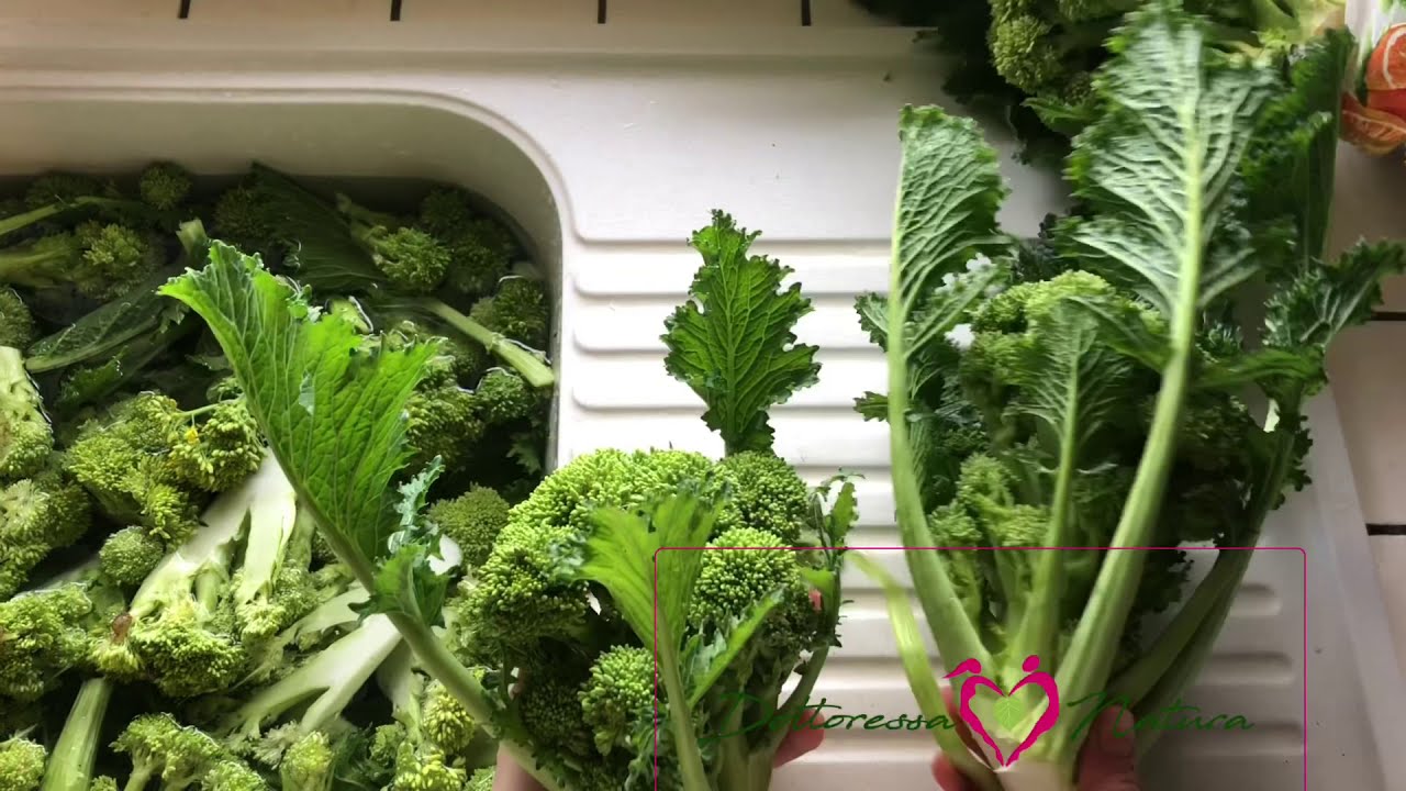 cime di rapa come pulirle