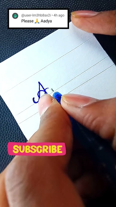 How To Write Comment In Your Name Aadya II trending cursivewriting aadya-how-to-write-a-beautiful-name-name-signature-style-shortvideo