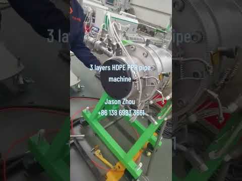 3 layers HDPE PPR pipe extrusion machine line  +86 138 6983 3661