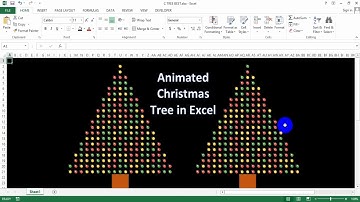Animated Christmas Tree in Excel