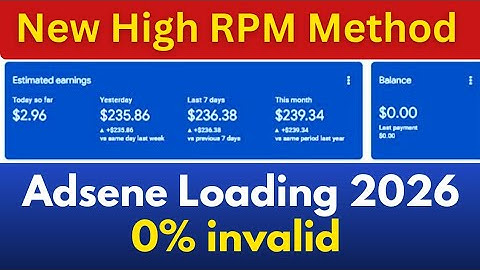 Adsense Loading New Updated Method - 2025 | Adsense High RPM Method | Master Of Adsense 