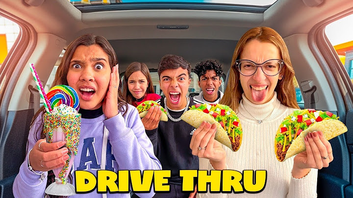PEDINDO E COMENDO TUDO QUE A PESSOA DA FRENTE PEDIU NO DRIVE THRU COM IRMÃS PINA ESTEVÃO E GABRIEL