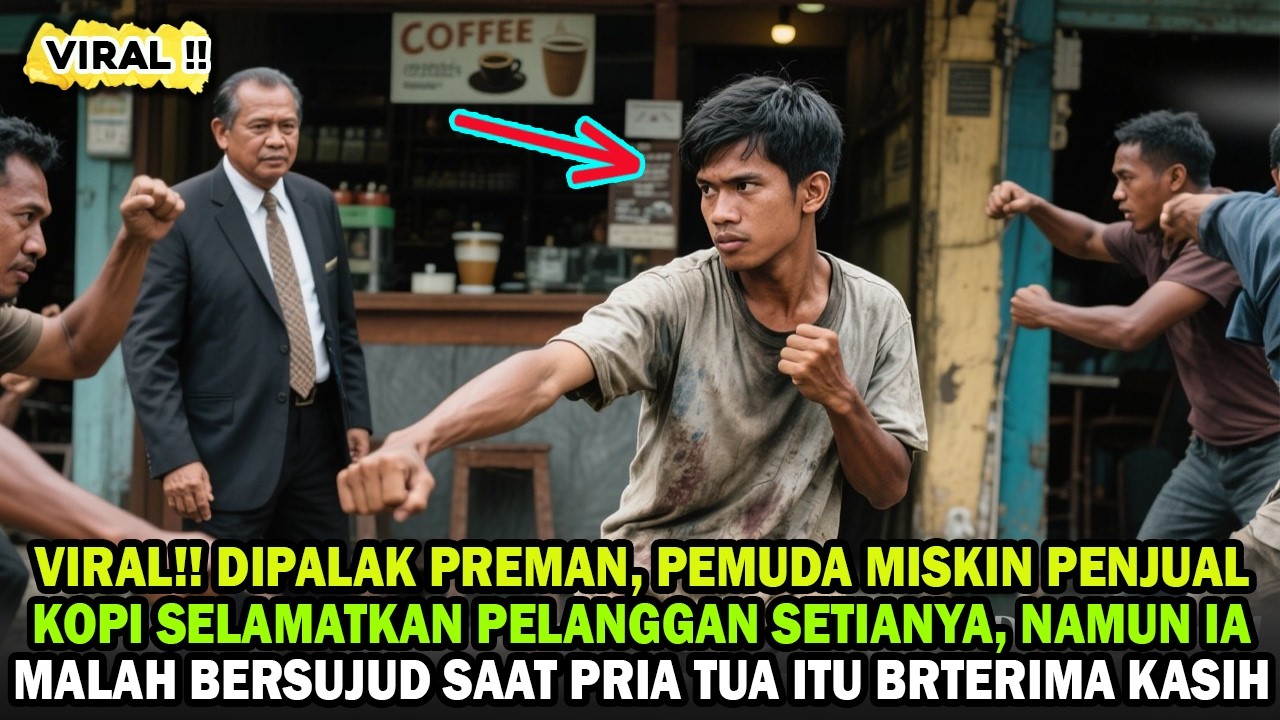 VIRAL!! DIKIRA PRIA TUA BIASA, PEMUDA MISKIN PENJUAL KOPI SYOK SAAT TOLONG PELANGGAN SETIANYA TRNYTA