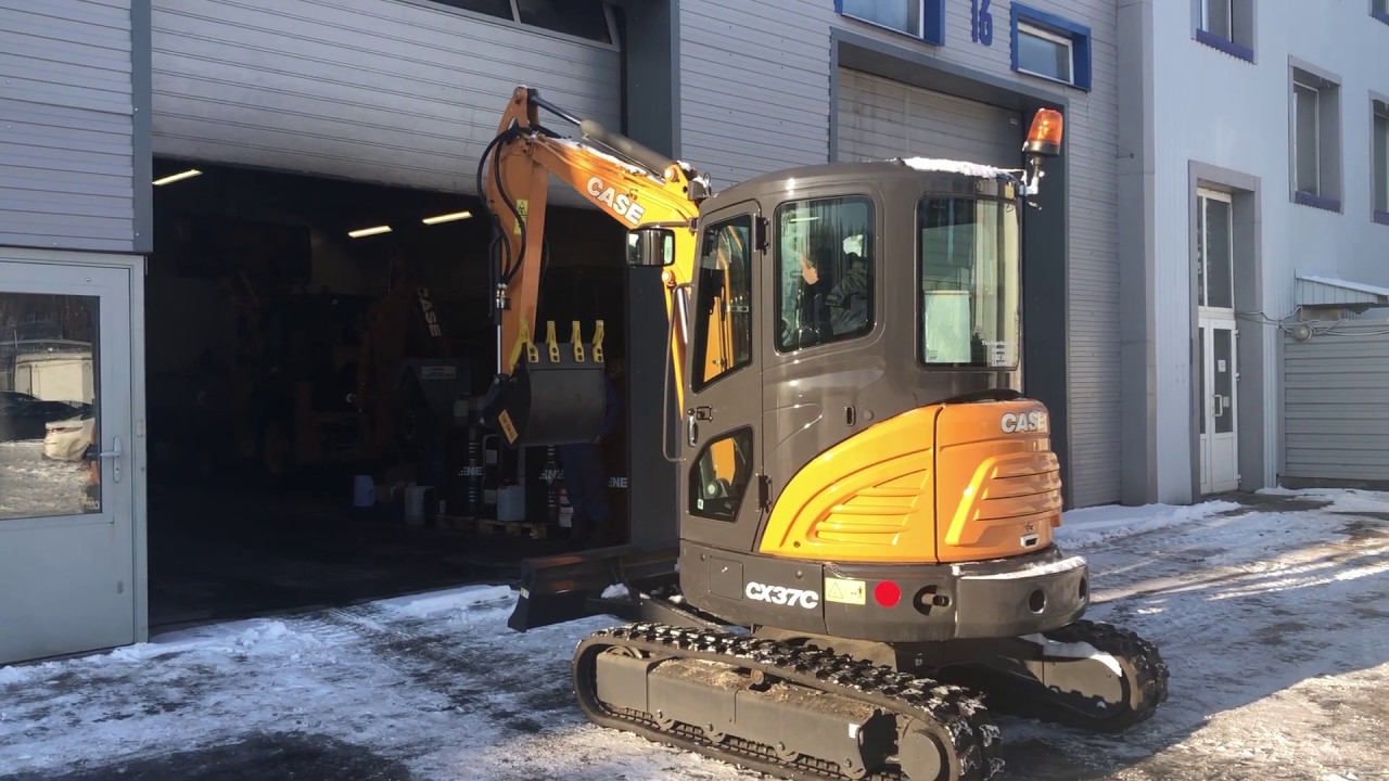 CASE CX 37 C поехал на предпродажную подготовку - YouTube
