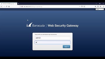 Barracuda Web Security Gateway Basic Installation include activation token