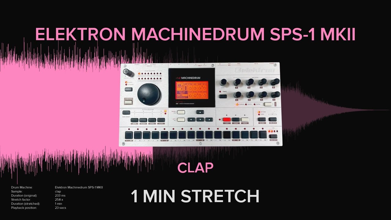 Elektron Machinedrum SPS-1 MKII Clap 3 (1 MINUTE)