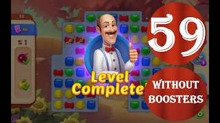 Homescapes Level 59 - [18 moves] [2022] [HD] solution of Level 59 Homescapes[No Boosters]