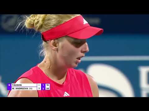 Highlights: Final - Mirra Andreeva vs. Clara Tauson - 2025 Dubai Duty Free Tennis Championships