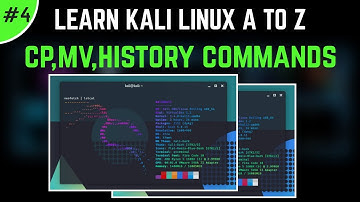 Kali Linux- CP MV HISTORY Basics Commands For Beginners | By Noob Hackers