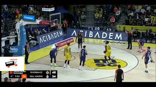 Fenerbahçe beko  -66   51-  Real madrid basketbol maçı 2022 özet