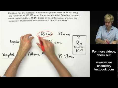 فيديو: كيف تحسب مشاكل ممارسة الكتلة الذرية؟