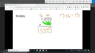 Multiply using Standard Algorithm