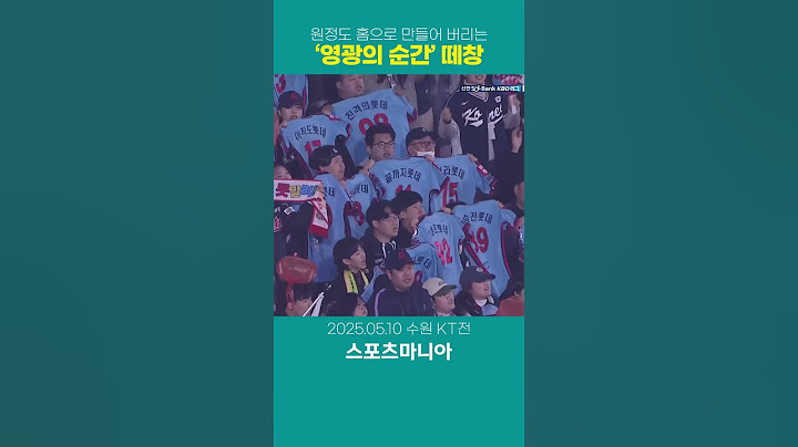 여기가 사직인가? 롯데팬들의 낭만 ~ 영광의순간 떼창