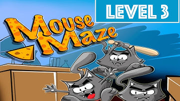Mouse Maze - Gameplay Walkthrough - Level 3 - The Lab - Review IOS Best App!