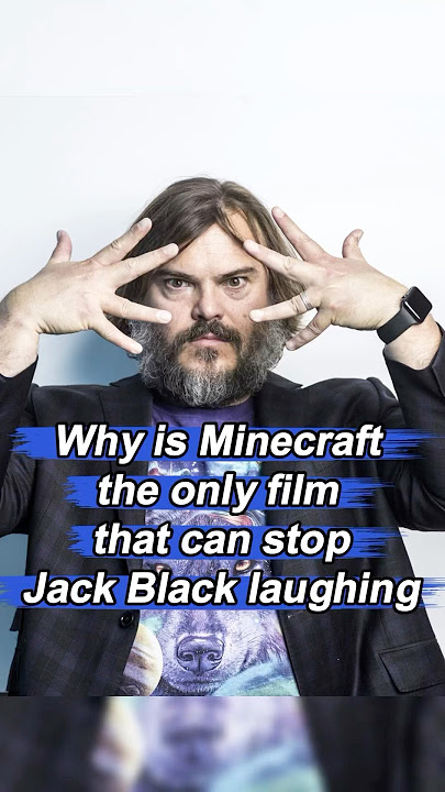 Why is Minecraft the only film that can stop Jack Black laughing  #Minecraftmovie #jackblack #usa