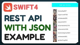 [Swift 4] REST ful API with JSON , SwiftyJSON Tutorial example