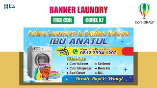 Free CDR - Desain Banner Spanduk Laundry #klsdesain