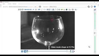 Motion Amplification - Wine Glass test using new IRIS MX
