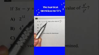 The Hardest Question on SAT #maths #matholympiad #mathexam #mathstricks #sat #mathematics #satmath