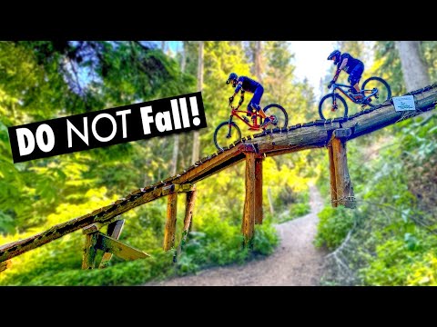 ONE FALL = GAME OVER on these massive and marvelous wooden features