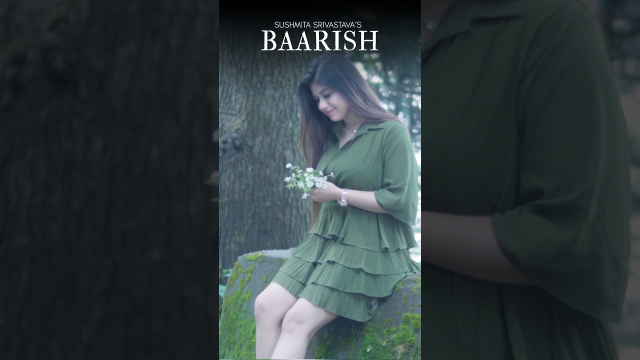 Still from the short clip: 🌧️BAARISH is OutNow🫶🏻 #baarish #trending #youtubeshorts #shorts #newsong #lovesong #romanticsong