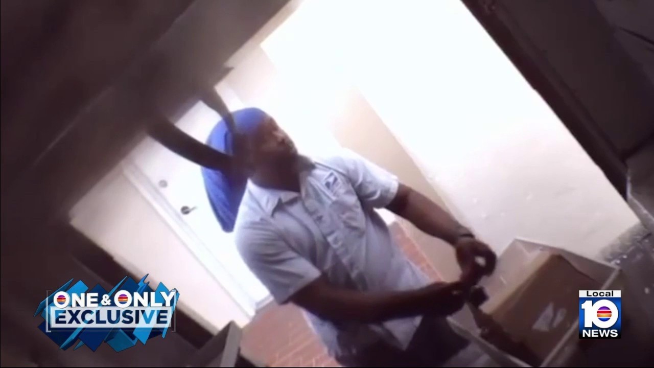 Video shows USPS worker swiping iPhones, ring from packages, cops say