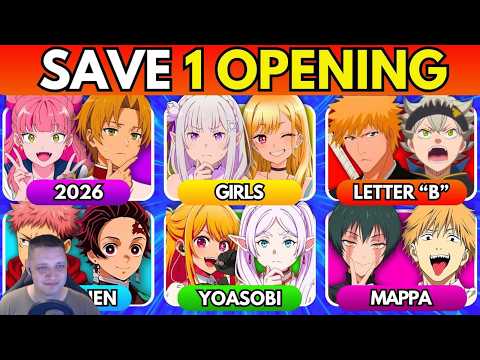 🔥 SAVE ONE ANIME OPENING! ✅ (Random Categories Edition) | Реакция​