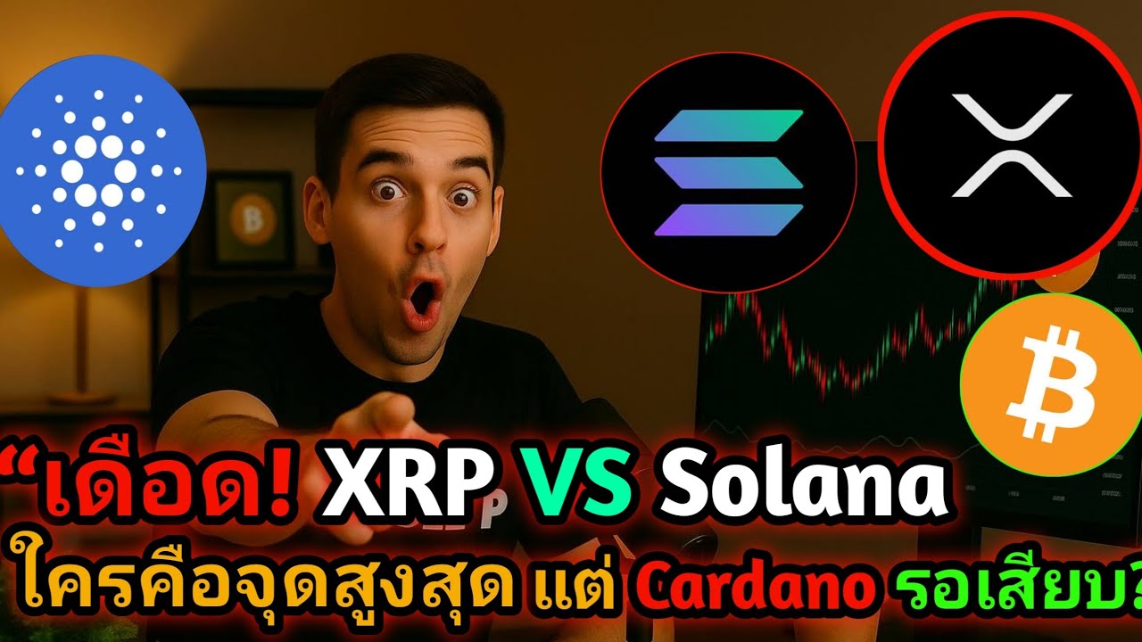⁣เดือด! Solana ลั่น Ripple ยังไม่ถึงระดับเดียวกัน – แต่ Cardano รอเสียบ?” #crypto #xrp #solana