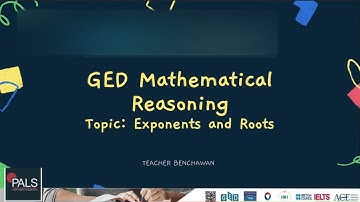 GED Math 2023 | Exponent and Root