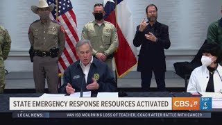 Gov. Greg Abbott activates state emergency response ahead of wintry weather across Texas