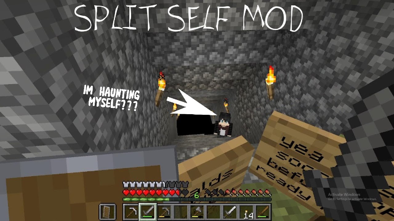 A SCARY MINECRAFT MOD I DOWNLOADED | SPLIT SELF - YouTube