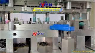 Auto stamping mold for cabinet hinge, hinge clip progressive die #powerpress#mould#die