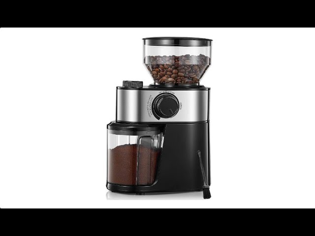 Electric Burr Coffee Grinder, Coffee Bean Grinder with 18 Precise Grind  Settings, 2-14 Cup for Drip, Percolator, French Press, Espresso and Turkish Electric  Coffee Makers, Black 