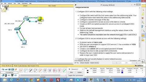 CCNA2 Chapter 2 Practice Skills Assessment PT Type C