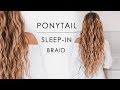 Sleepin ponytail beachy waves hair tutorial  shonagh scott