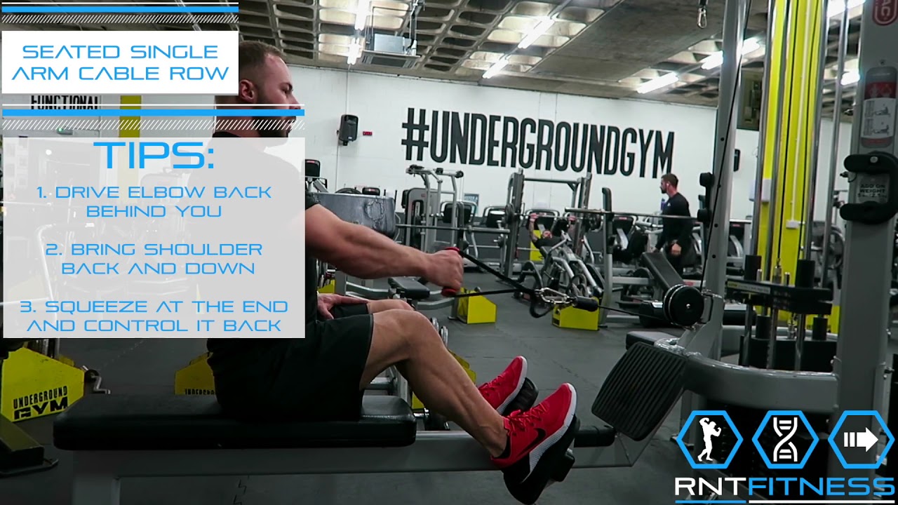 How to Maximise Your Seated Single Arm Cable Row - YouTube